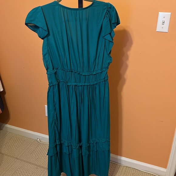 Knox Rose teal ruffle dress size small - Picture 11 of 15